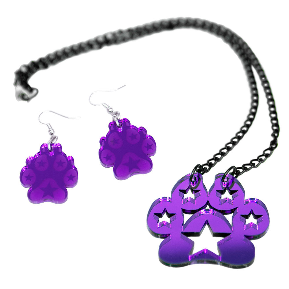 Pawstar Earring & Necklace Set