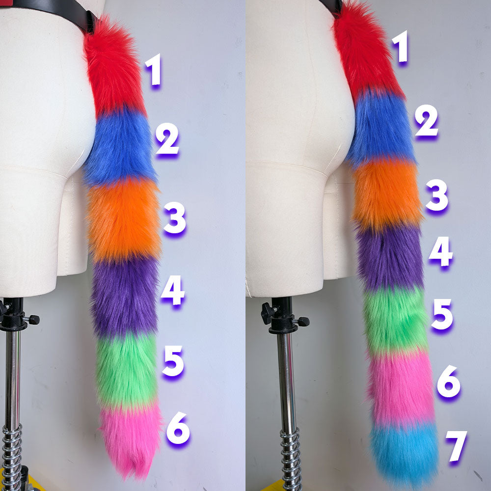 ☆ Color-Swap Stripey Kitty Tail