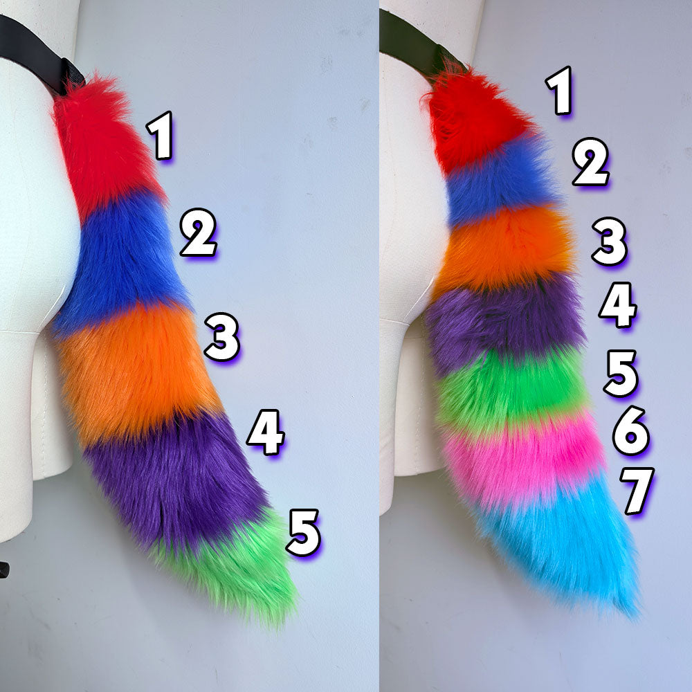 ☆ Color-Swap Mini Stripey Fox Tail