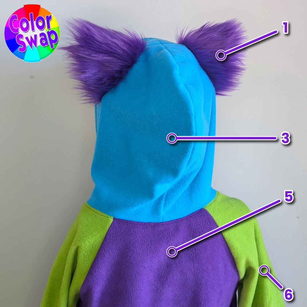 ☆ Color-Swap Kitty Mew Hoodie