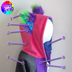 ☆ Color-Swap Fox Yip Hoodie