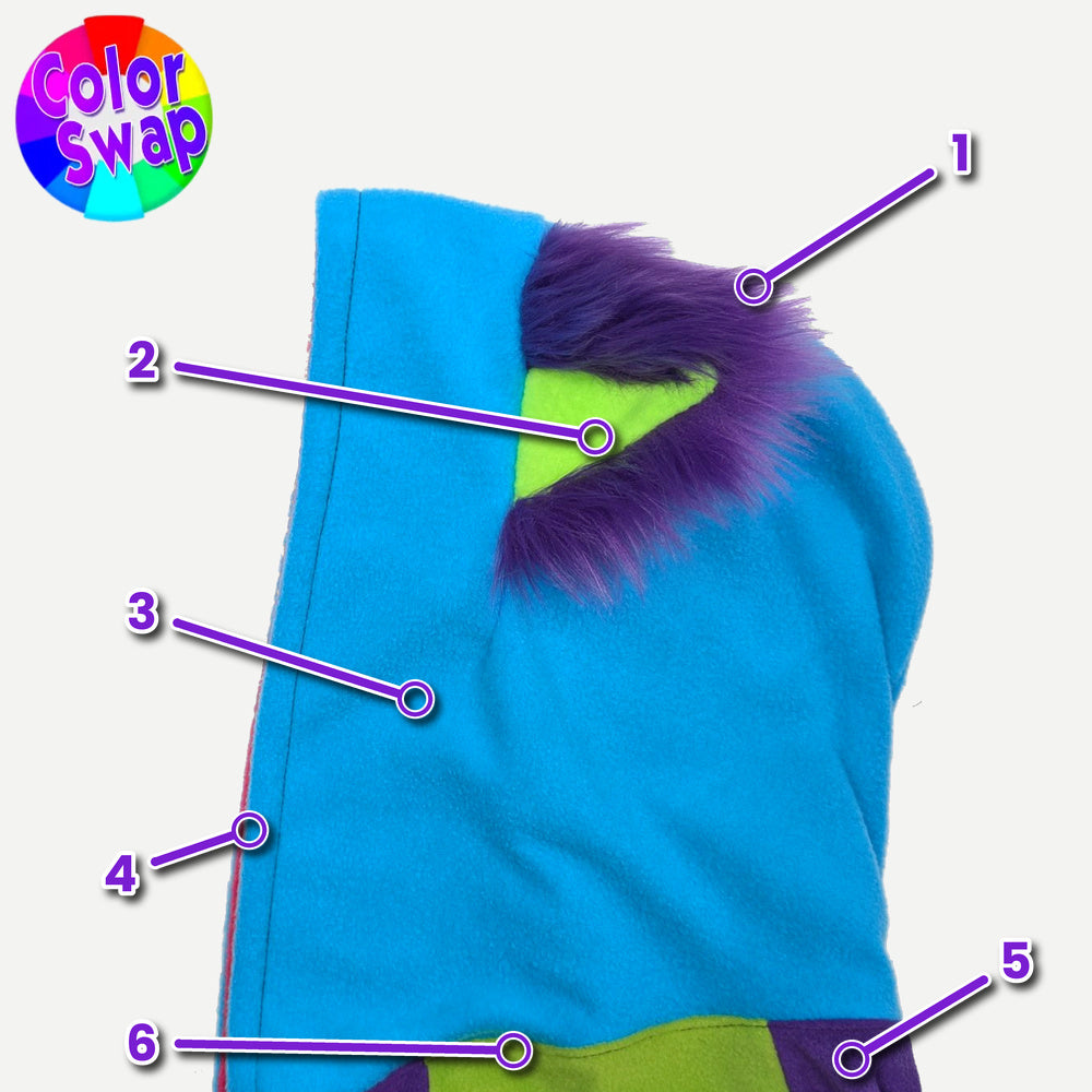 ☆ Color-Swap Kitty Mew Hoodie
