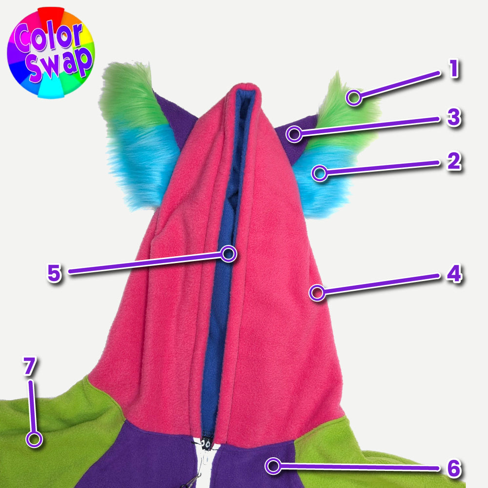 ☆ Color-Swap Wolfy Hoodie