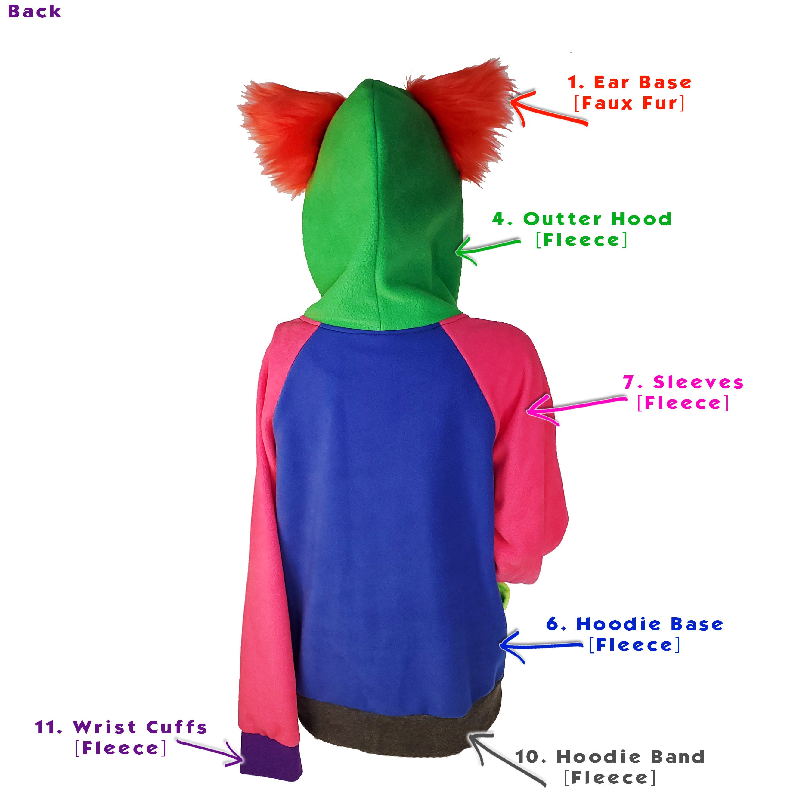 Color Swap Kitty Mew Hoodie Pawstar