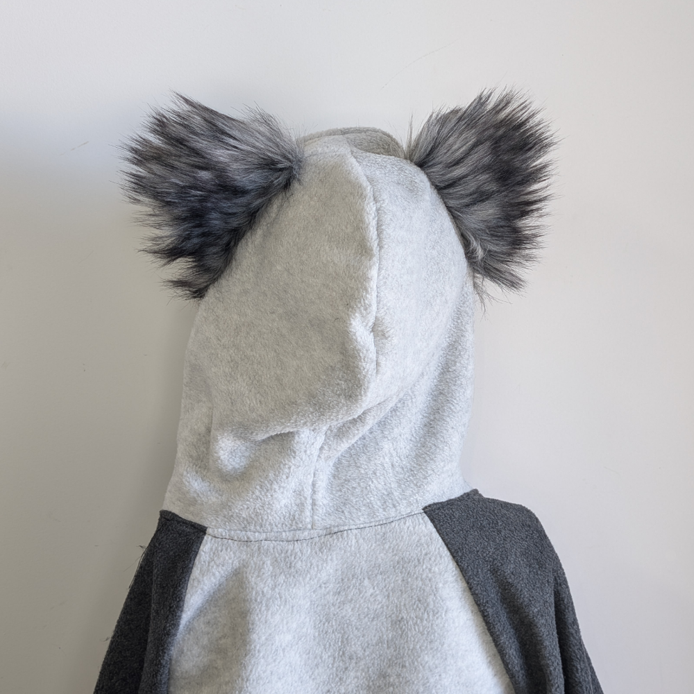 Pawstar opossum possum furry hoodie with clip on tail