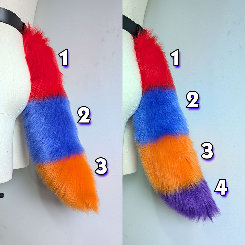 ☆ Color-Swap Mini Stripey Fox Tail
