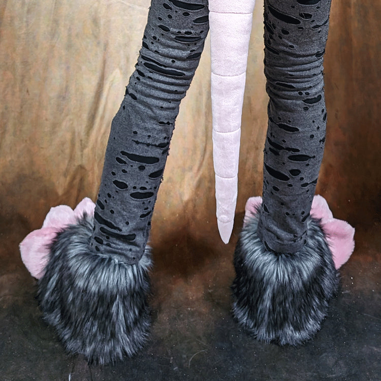 Opossum Foot Paw Covers - Pawstar Pawstar Foot Covers foot paws, fursuit, limited, opossum