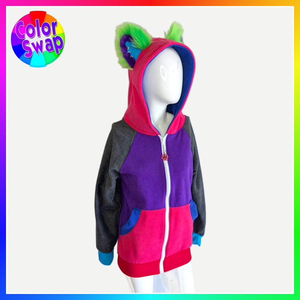 ☆ Color-Swap Raccoon Hoodie