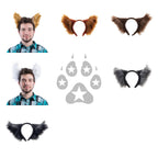 Color Selection Pawstar Wolfy Howl Ear Headband - wolf ear headband for costumes, cosplay, fursuit, fashion, therian