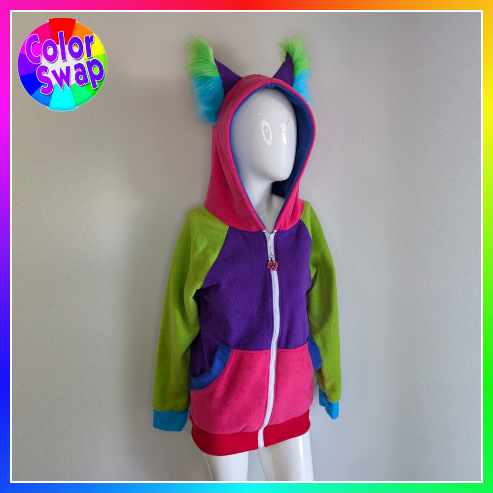 ☆ Color-Swap Wolfy Hoodie