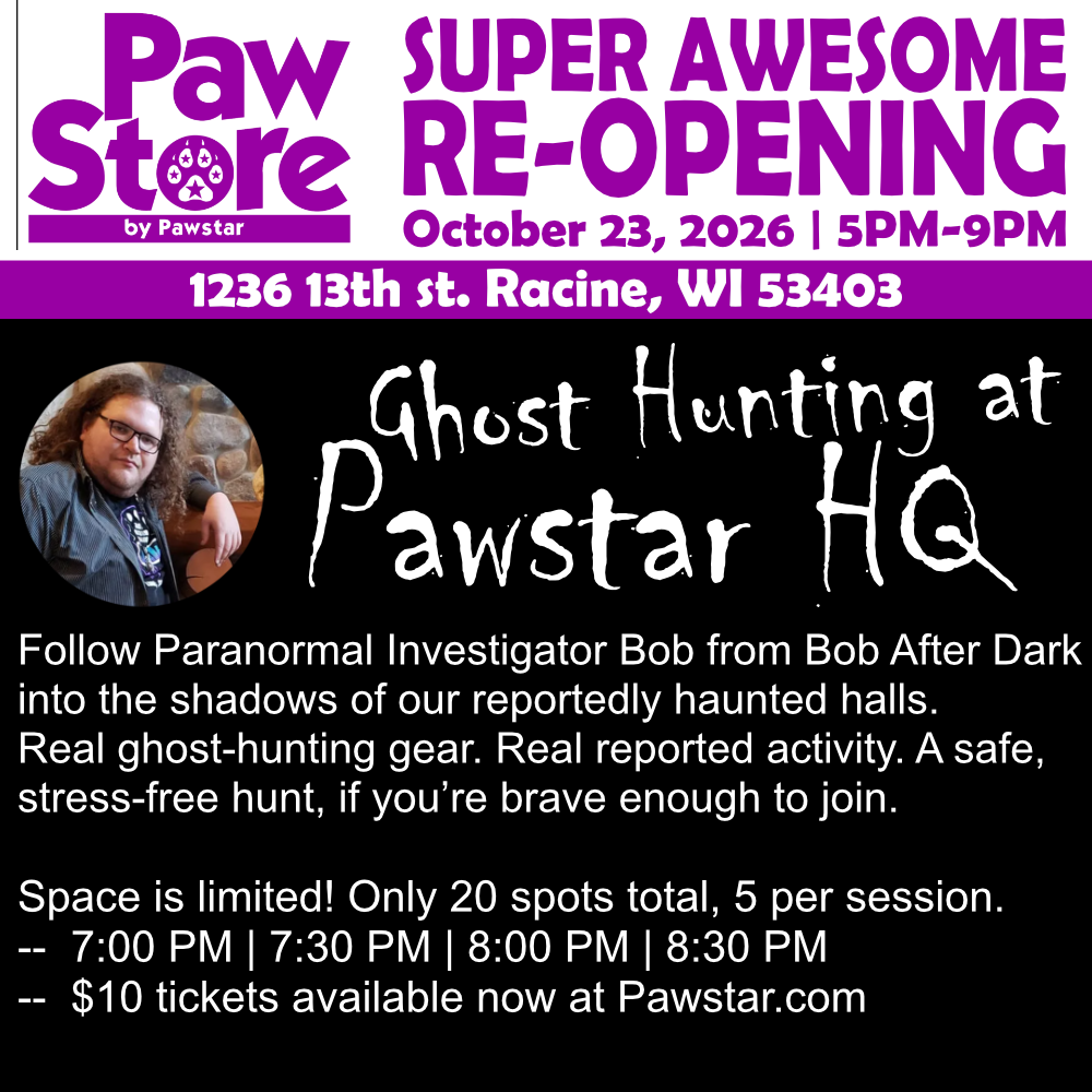 Ticket: Ghost Hunting at Pawstar HQ