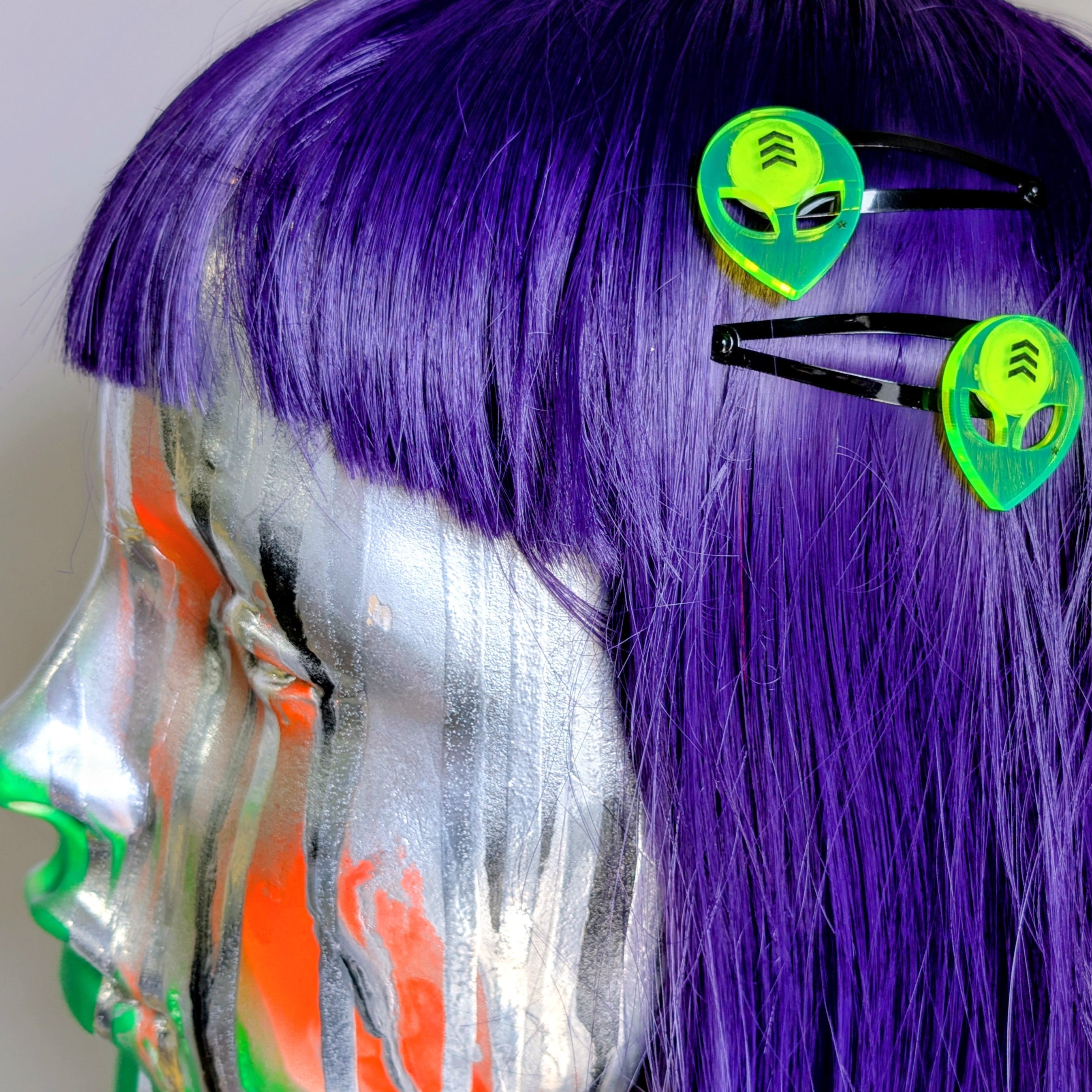 Mini Alien Hair Clip Set