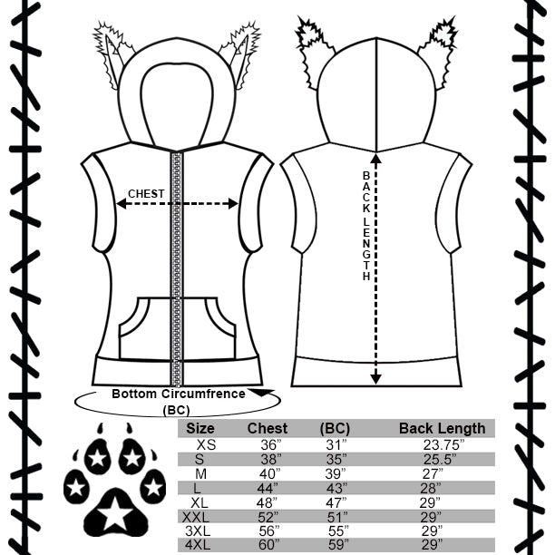 CUSTOM Bunny Sleeveless Hoodie - Pawstar Pawstar Sleeveless Hoodie bunny, clothing, cosplay, costume, custom, furry, hoodie, ship-15
