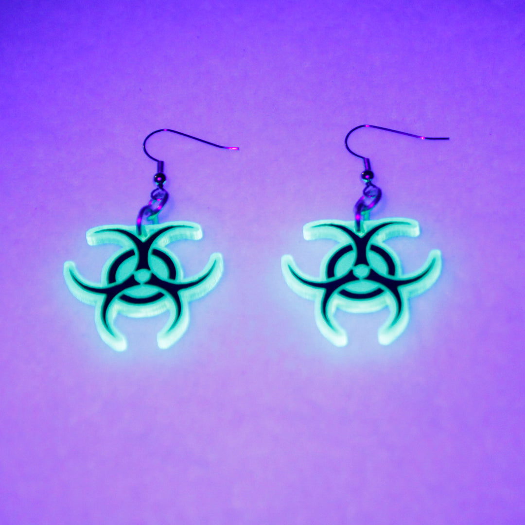 Biohazard Earrings - Pawstar Pawstar Earrings autopostr_pinterest_64606, cosplay, costume, Cutebits, furry, ship-15, ship-15day