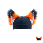 Pawstar Fox Yip Hat fleece and faux fur fox canine wold cap for furries partial fursuit halloween costume and cosplay
