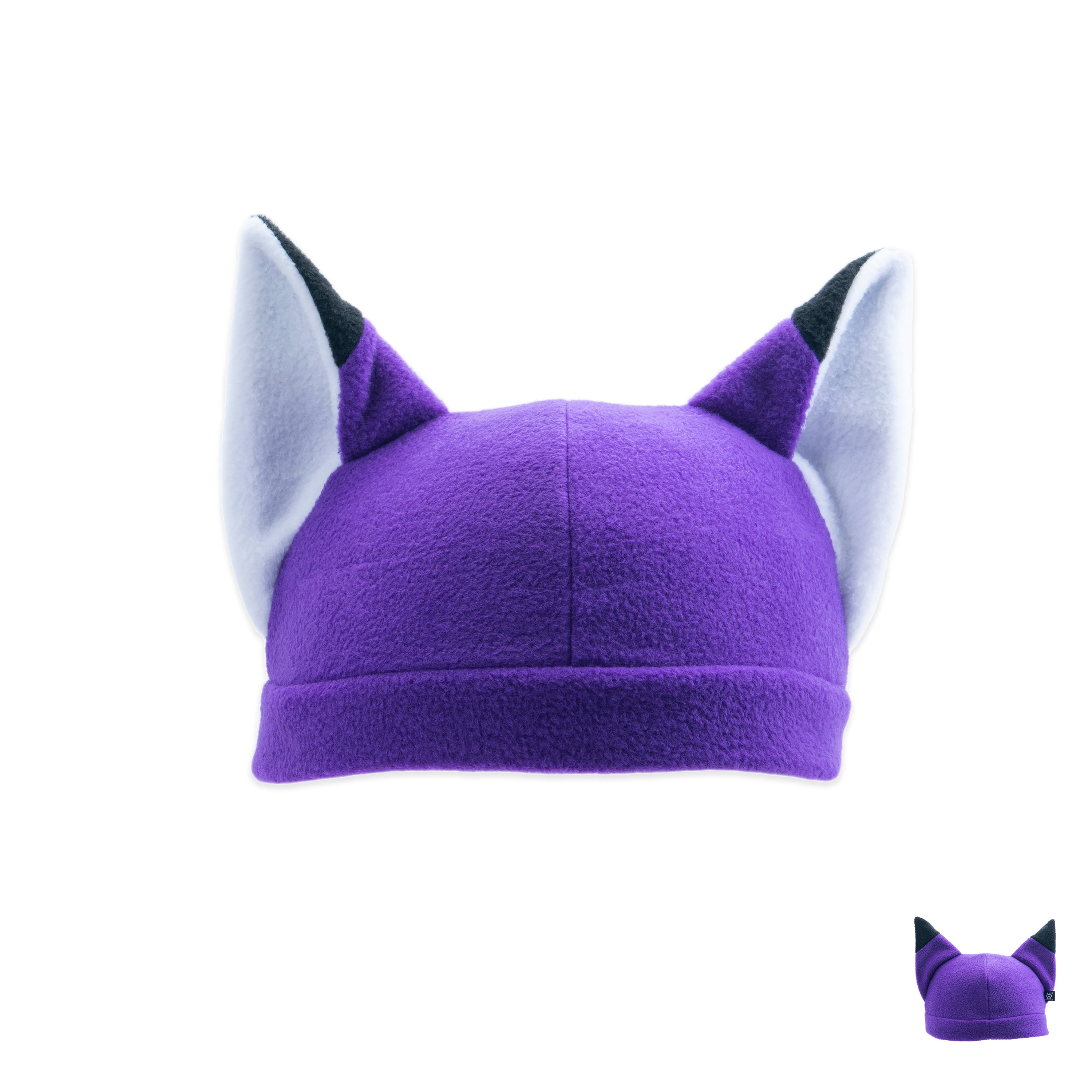 Pawstar Fleece Fox Hat for partial fursuit, furry cosplay, or halloween costume