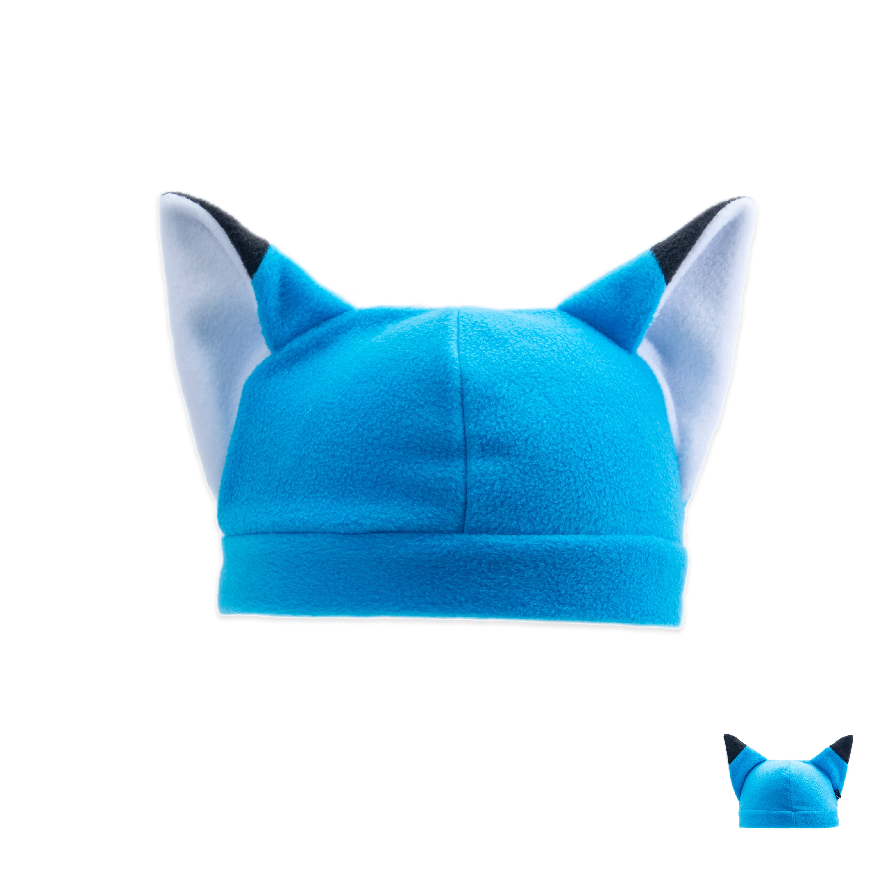 Pawstar Fleece Fox Hat for partial fursuit, furry cosplay, or halloween costume