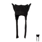 Pawstar Fleece Fox Hat cap beanie extra warm Partial Fursuit for furry conventions anime cosplay halloween costume rave music festival