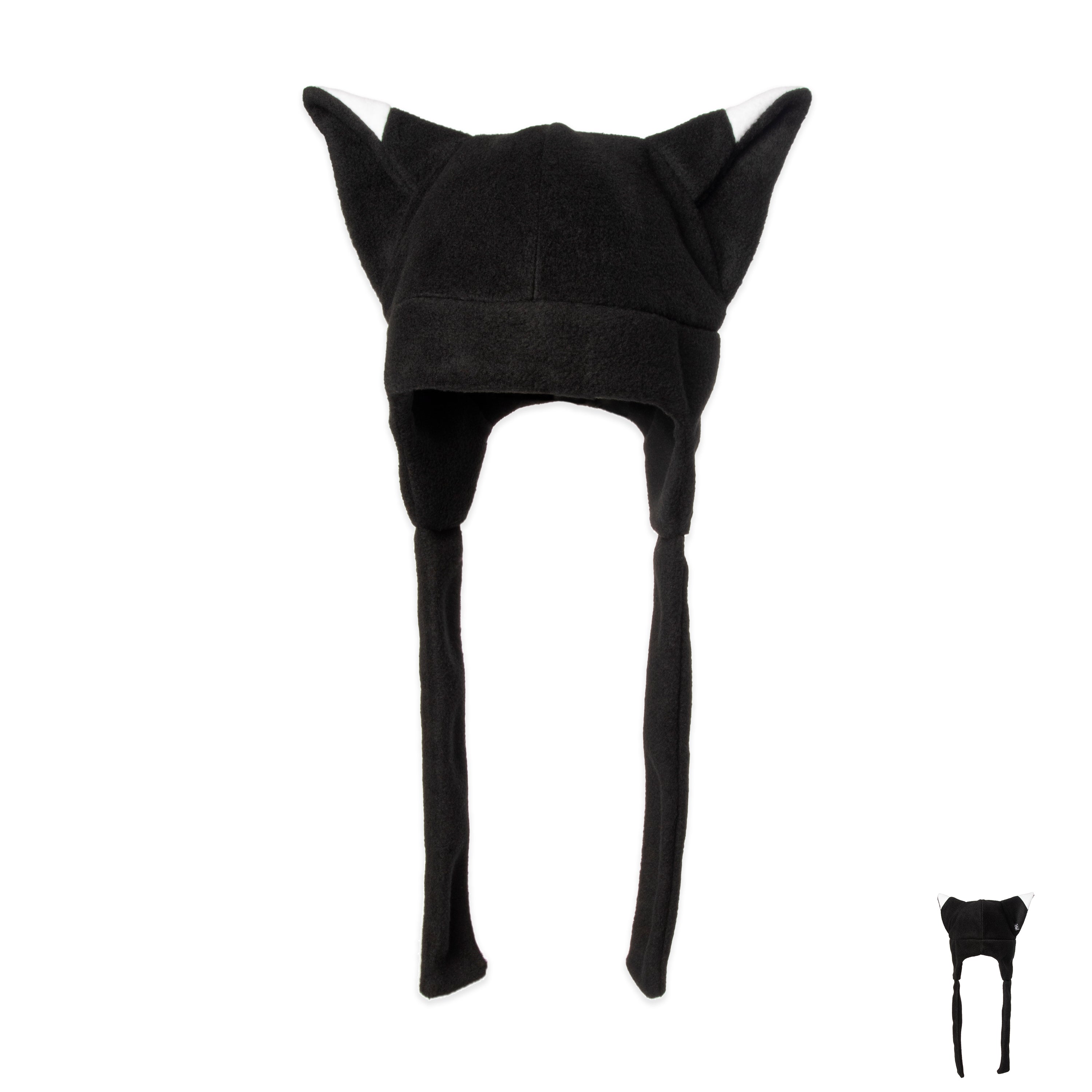 Pawstar Fleece Fox Hat cap beanie extra warm Partial Fursuit for furry conventions anime cosplay halloween costume rave music festival