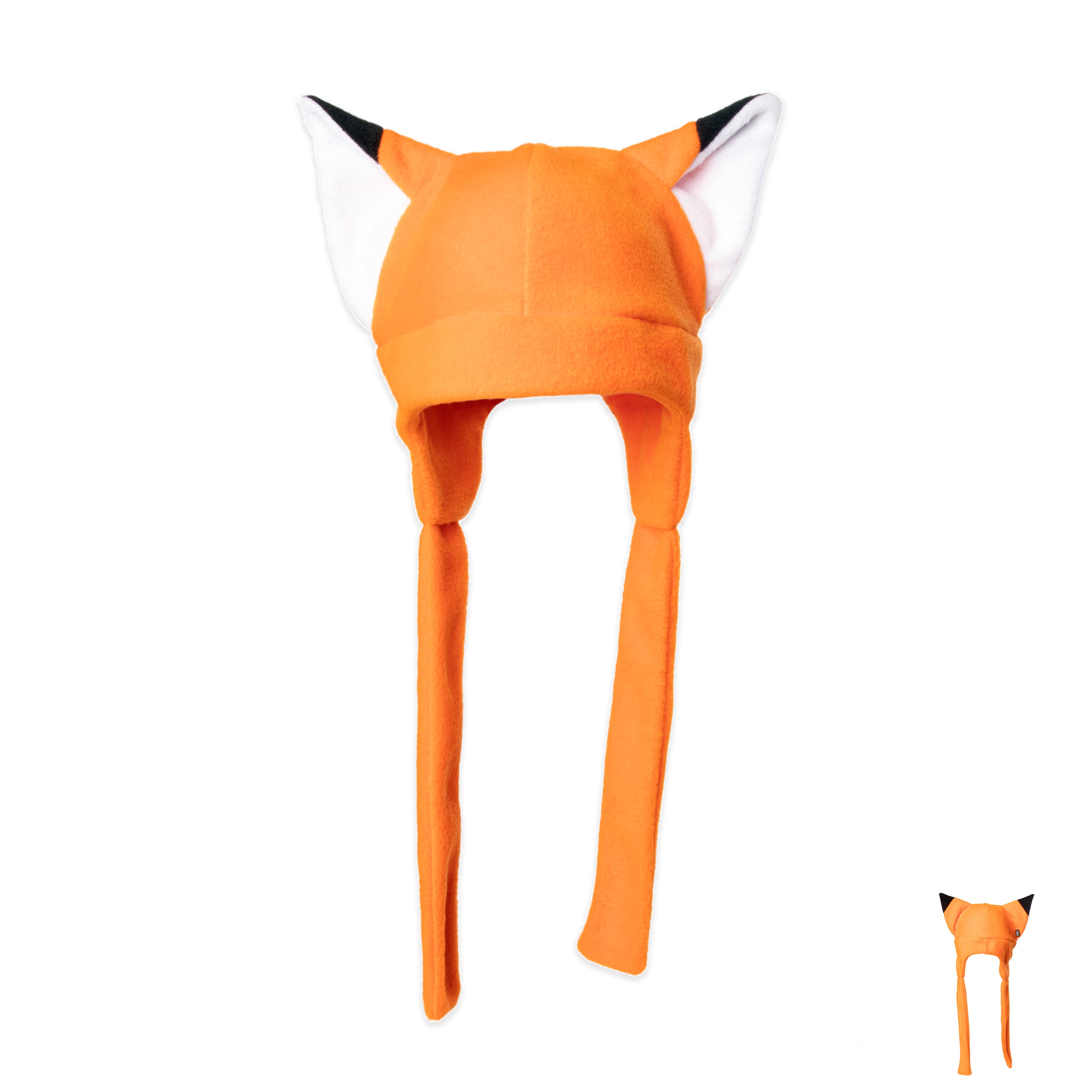 Pawstar Fleece Fox Hat cap beanie extra warm Partial Fursuit for furry conventions anime cosplay halloween costume rave music festival