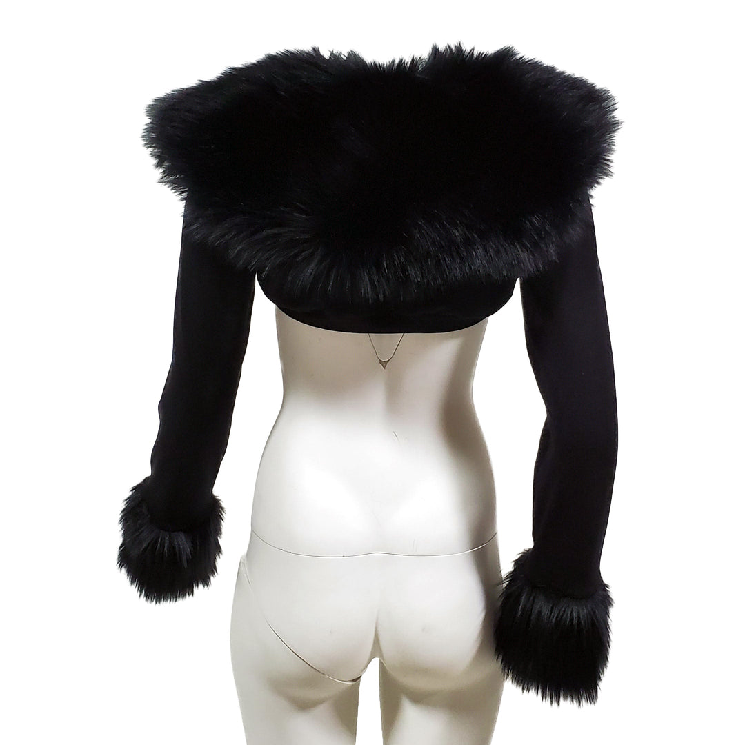Fur Ruff Shrug - Pawstar dsfusion Tops outerwear, ship-15, ship-30day, tops