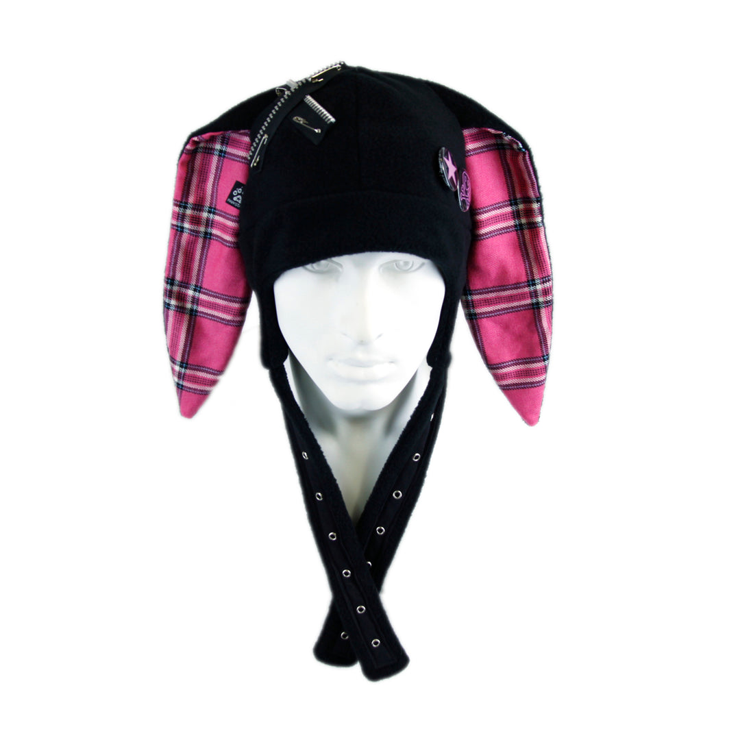 Pin Punx Bunny Hat - Extra Warm - Pawstar Pawstar Fleece Hats bunny, cosplay, costume, furry, hat, ship-15, ship-15day