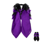 Purple Pawstar Floppy Bunny Ear+ Headband - bunny ears headband for costumes, cosplay, fursuit, fashion, therian