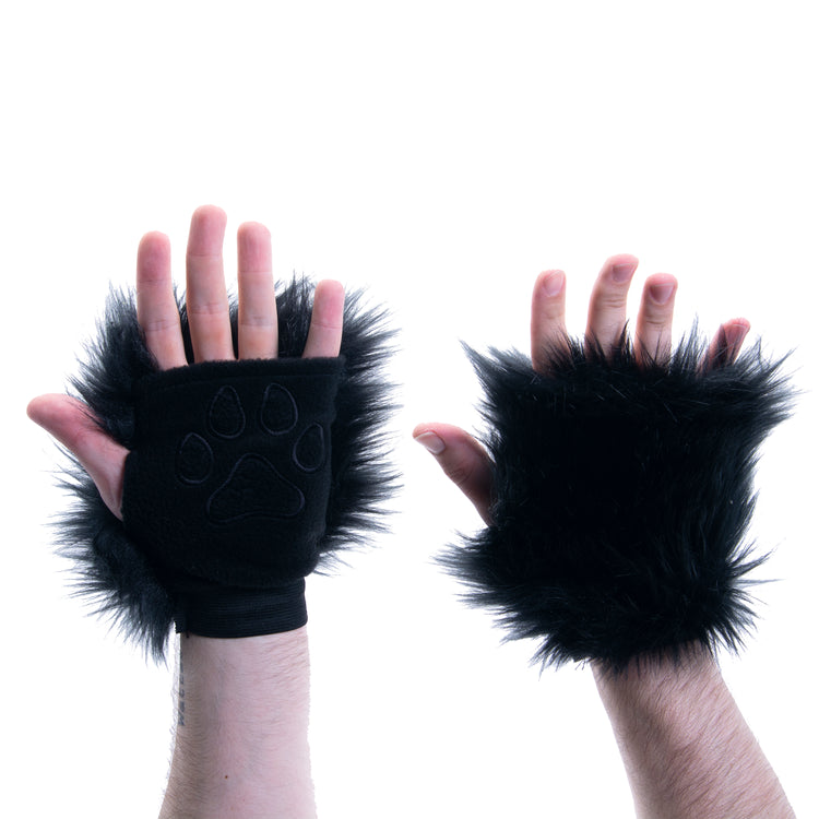 black Pawstar pawlet furry hand glove paws.