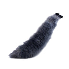 grey gray canine Mini Wolf Tail - Pawstar Pawstar Tails 
