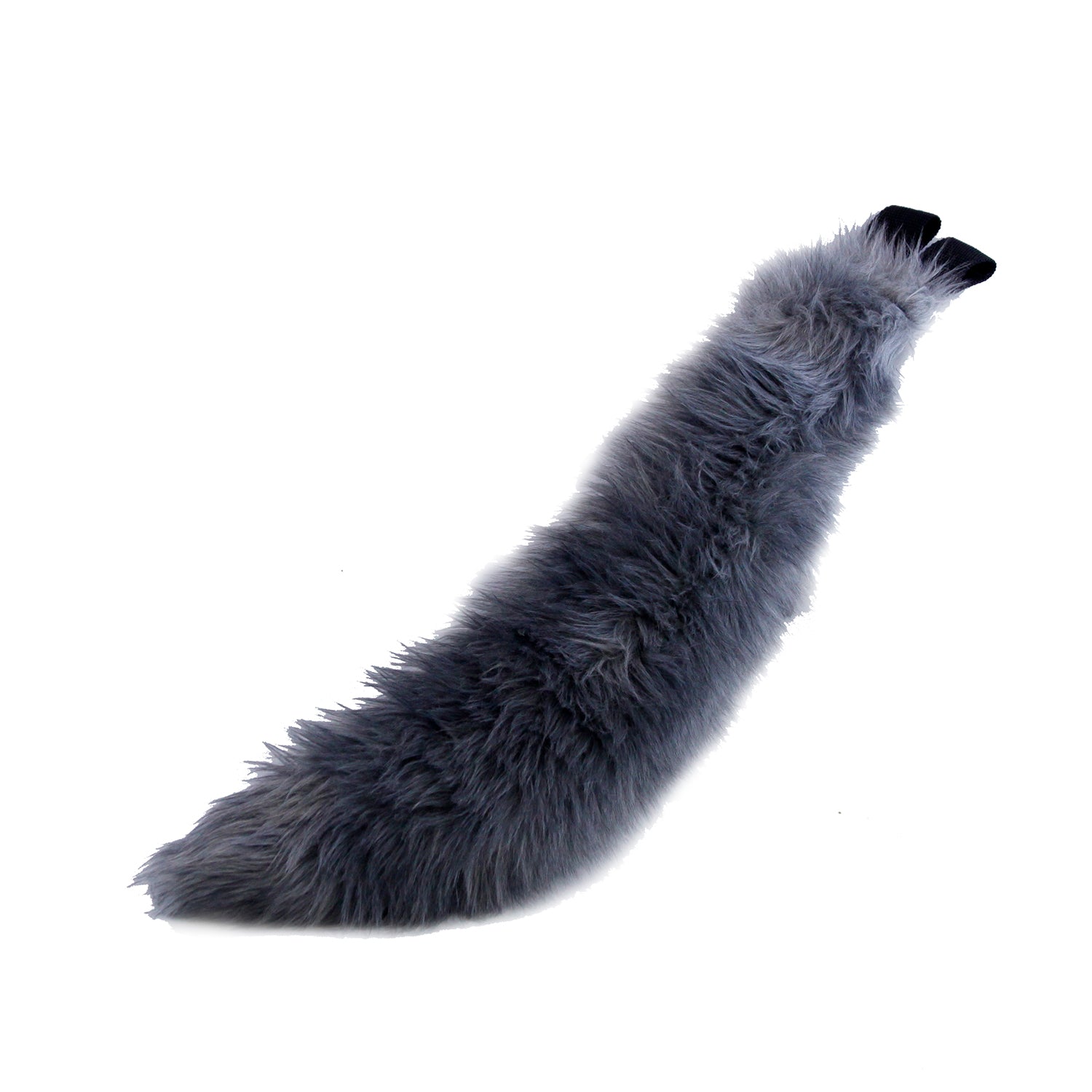 grey gray canine Mini Wolf Tail - Pawstar Pawstar Tails 