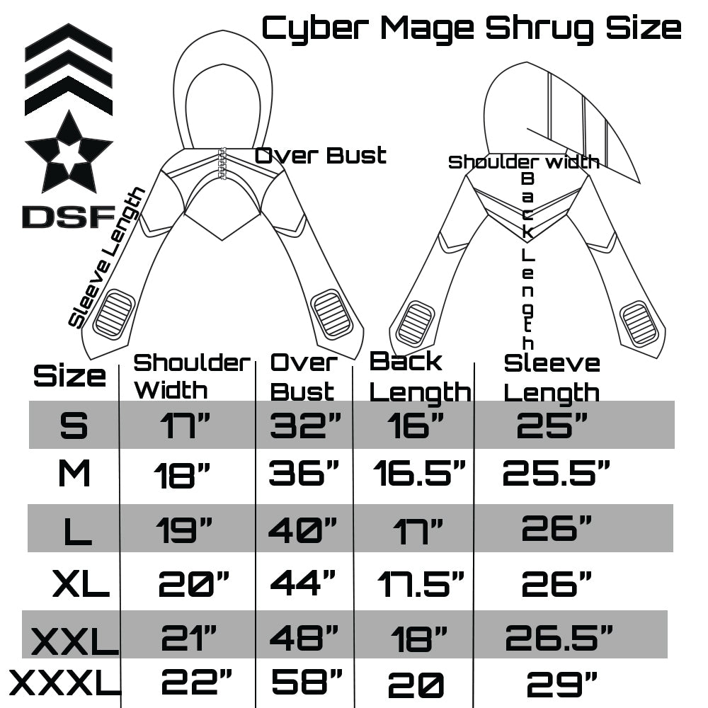 Cyber Mage Crop Shrug - Pawstar dsfusion Crop Shrug outerwear, ship-15, ship-30day