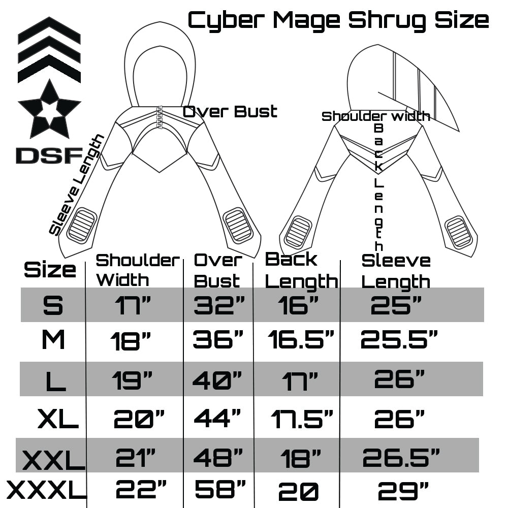 Cyber Mage Crop Shrug DSFusion Dark Star Fusion Pawstar goth pastel kawaii lolita harajuku fashion cybergoth punk cyberpunk rave raver festival dog fashion for furry furries witch witchy