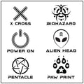 Symbol Goggles - Pawstar dsfusion Cyber Goggles cyber, festival, rave, ship-15, ship-15day