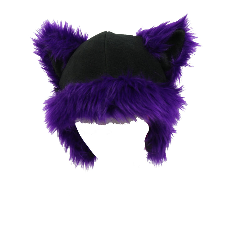 purple Pawstar kitty cat feline furry hat!