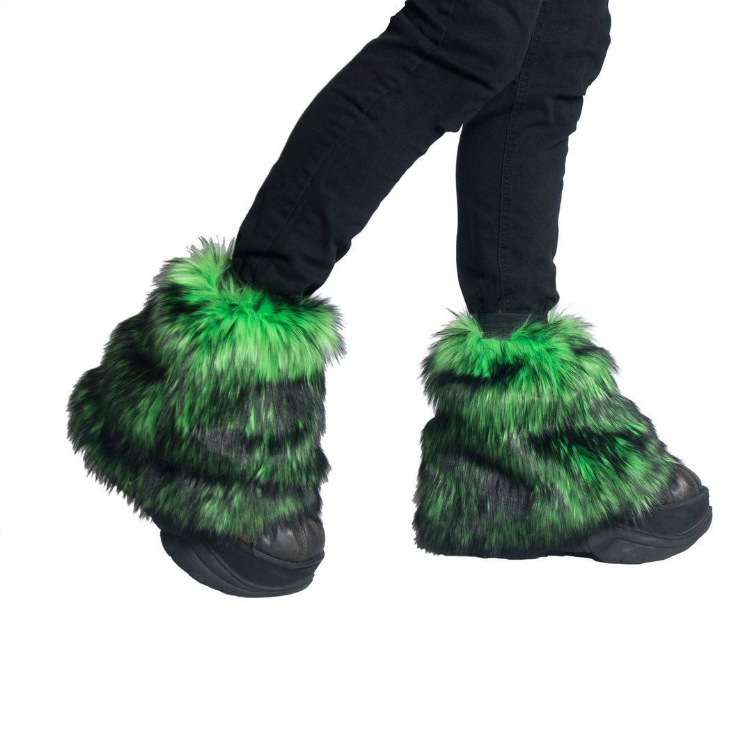 lime Pawstar pony puff leg warmer fluffy fluffies. Great for halloween costume and furry cosplay.