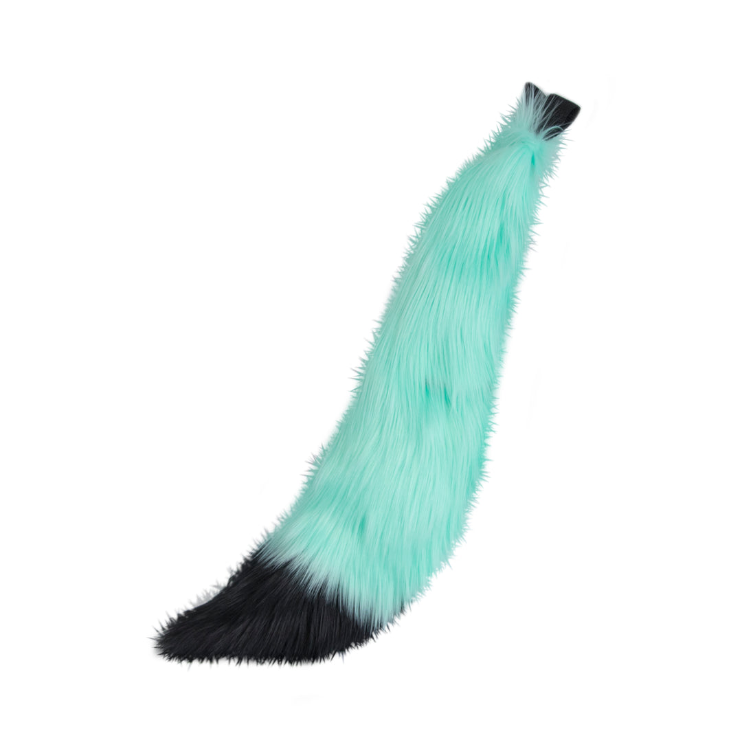 mint Pawstar fluffy furry costume mini fox tail. Great for Halloween, Parties, and more.