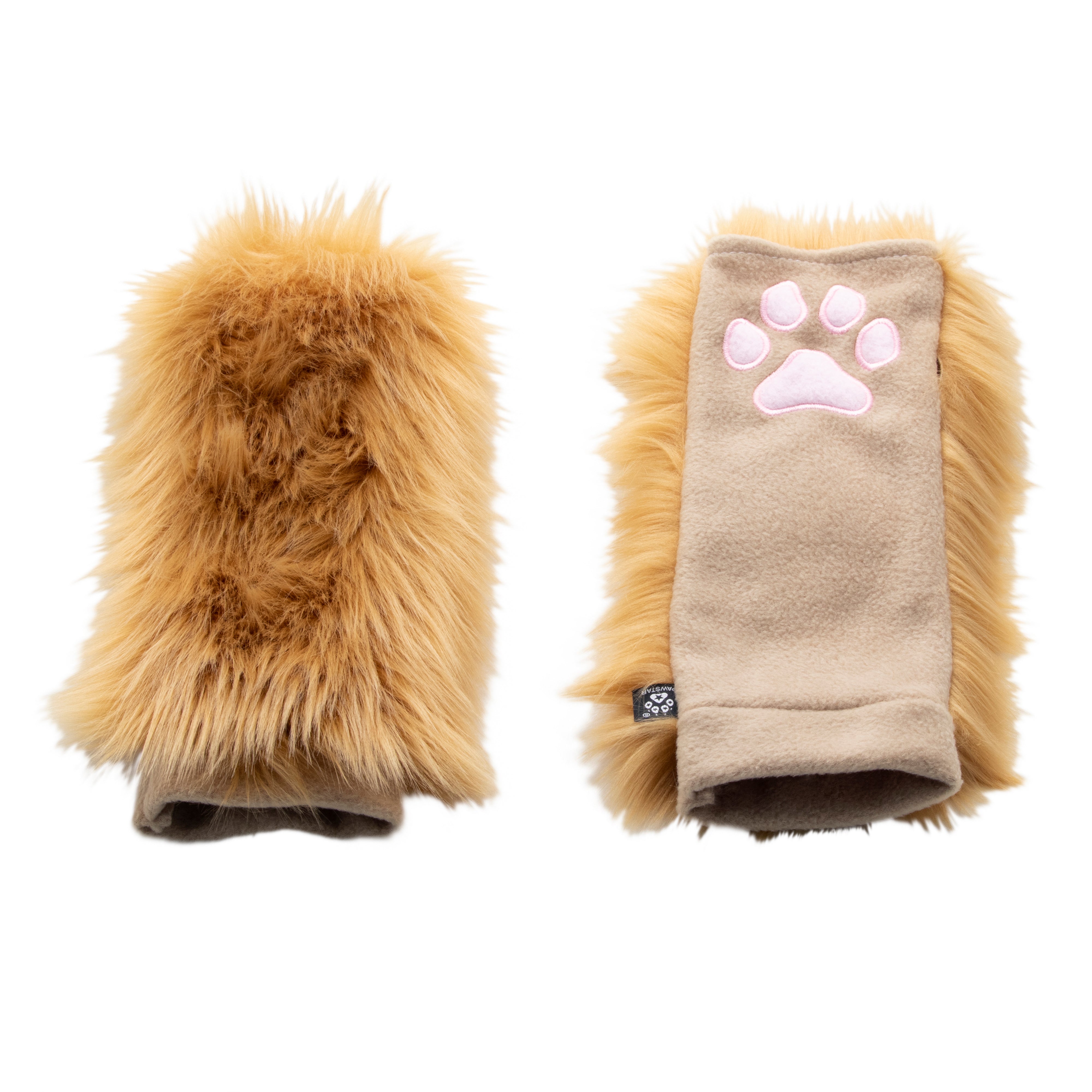 Pawstar Fox Fur Leg Warmers - Faux vegan friendly fur - rave dance fluffy fluffies in brown outlets realistic natural pepper fox and blue fox 2512