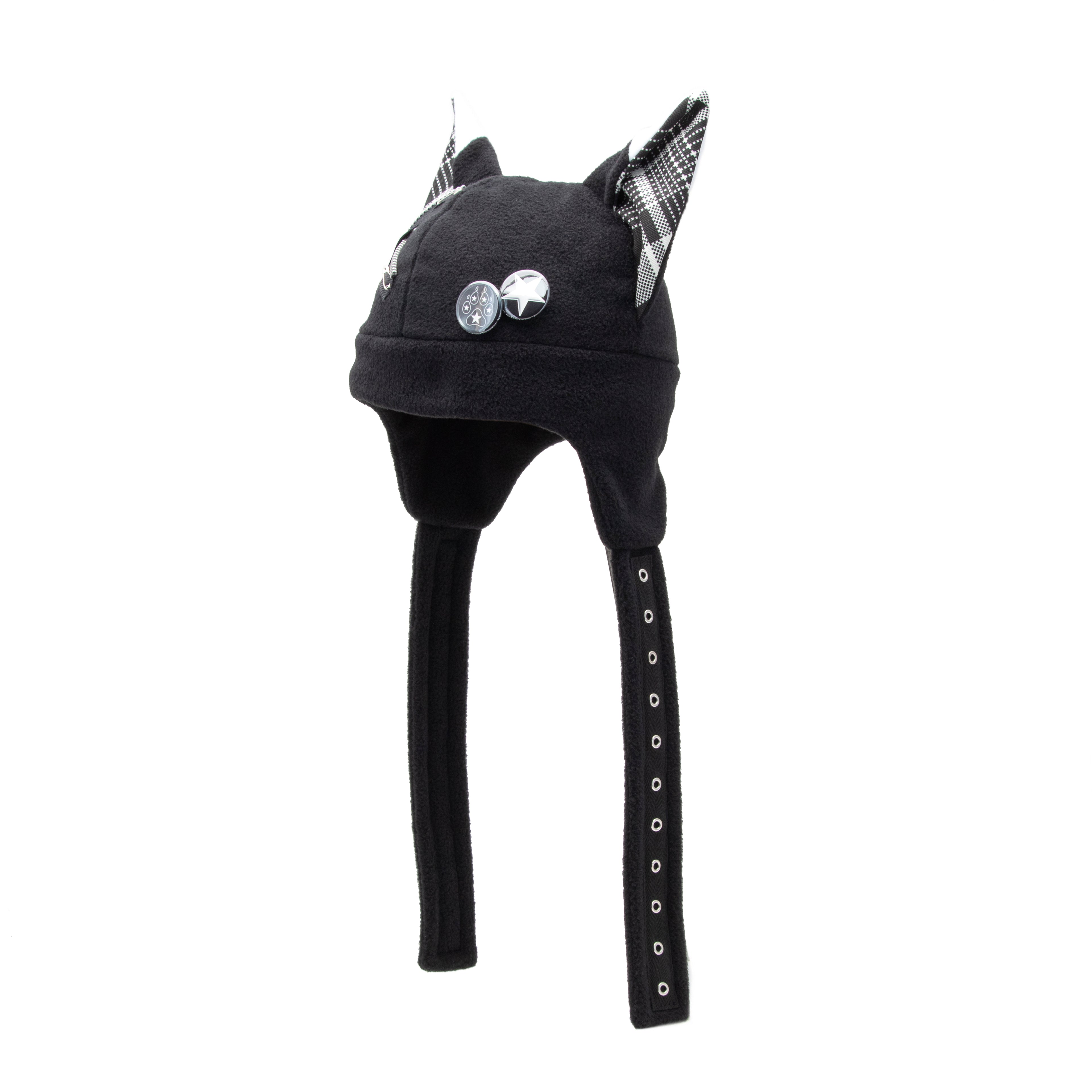 Pin Punx Fox Hat - Extra Warm - Pawstar Pawstar Fleece Hats canine, cosplay, costume, fox, furry, hat, ship-15, ship-15day
