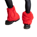 red Pony Puff Leg Warmer - Monster Fur - Pawstar Pawstar Pony Puffs furry Pony Puffs  cosplay, costume,