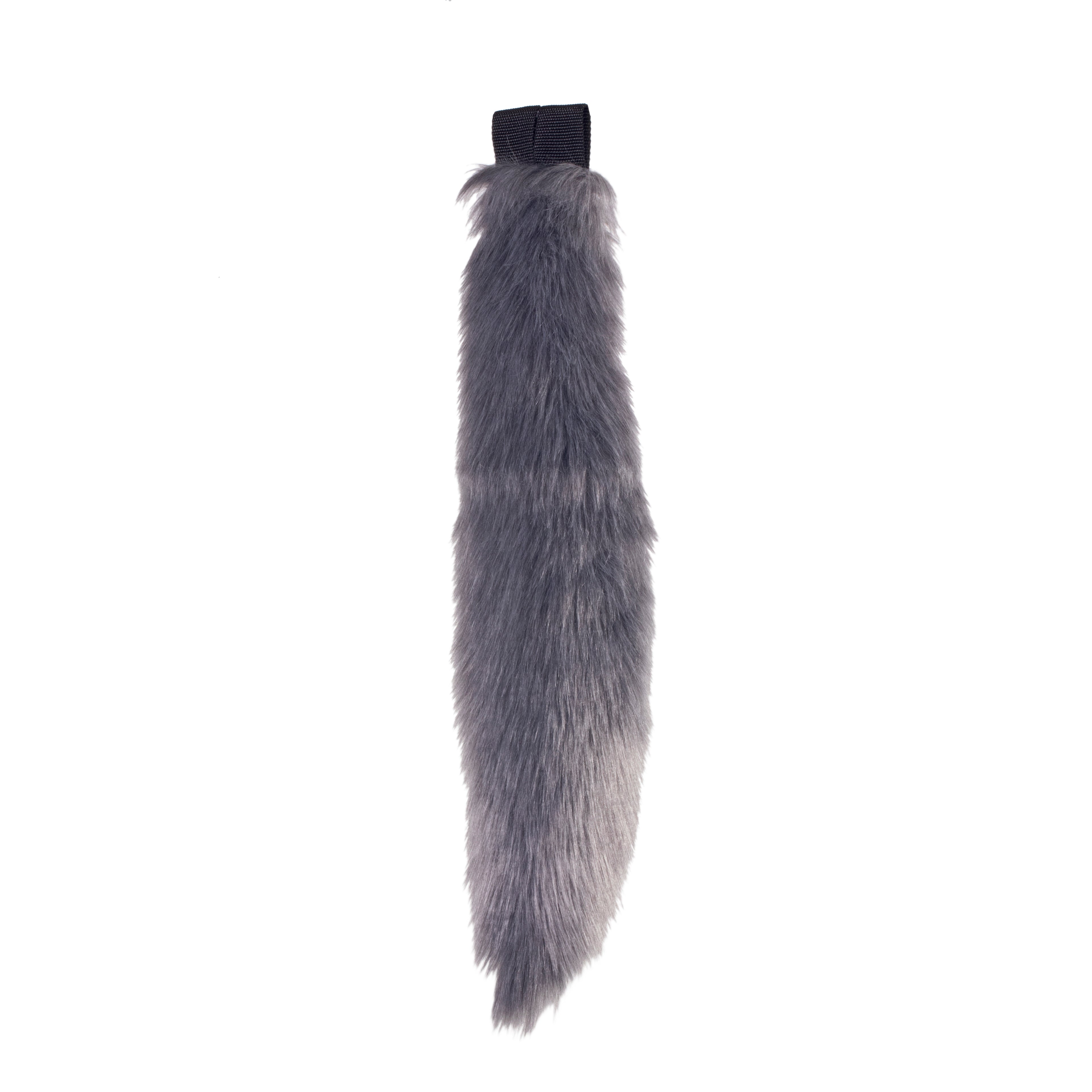 gray grey Mini Wolf Tail - Pawstar Pawstar Tails canine