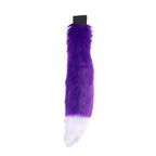 purple with white tip canine Mini Fox Tail - Pawstar Pawstar Tails 