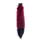 merlot burgundy with black tip Mini Fox Tail - Pawstar Pawstar Tails canine