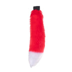 red with white tip canine Mini Fox Tail - Pawstar Pawstar Tails 