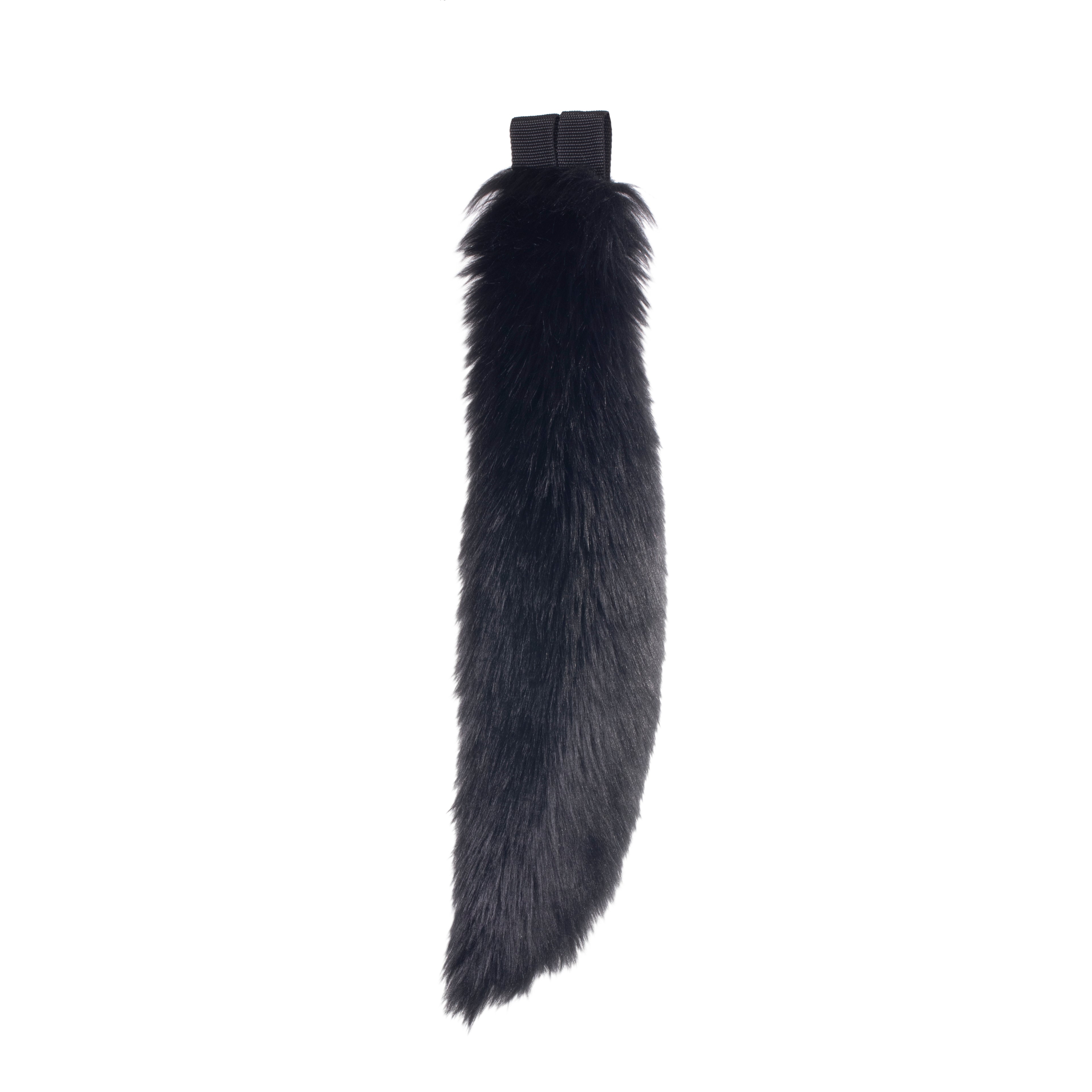 black canine Mini Wolf Tail - Pawstar Pawstar Tails 