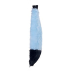 light blue pastel and black Full size fox tail by pawstar. These faux fur tails are perfect for cosplay, halloween costumes, partial fursuit and more. Made in the USA since 2003.