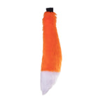 orange and white Full size fox tail by pawstar. These faux fur tails are perfect for cosplay, halloween costumes, partial fursuit and more. Made in the USA since 2003.