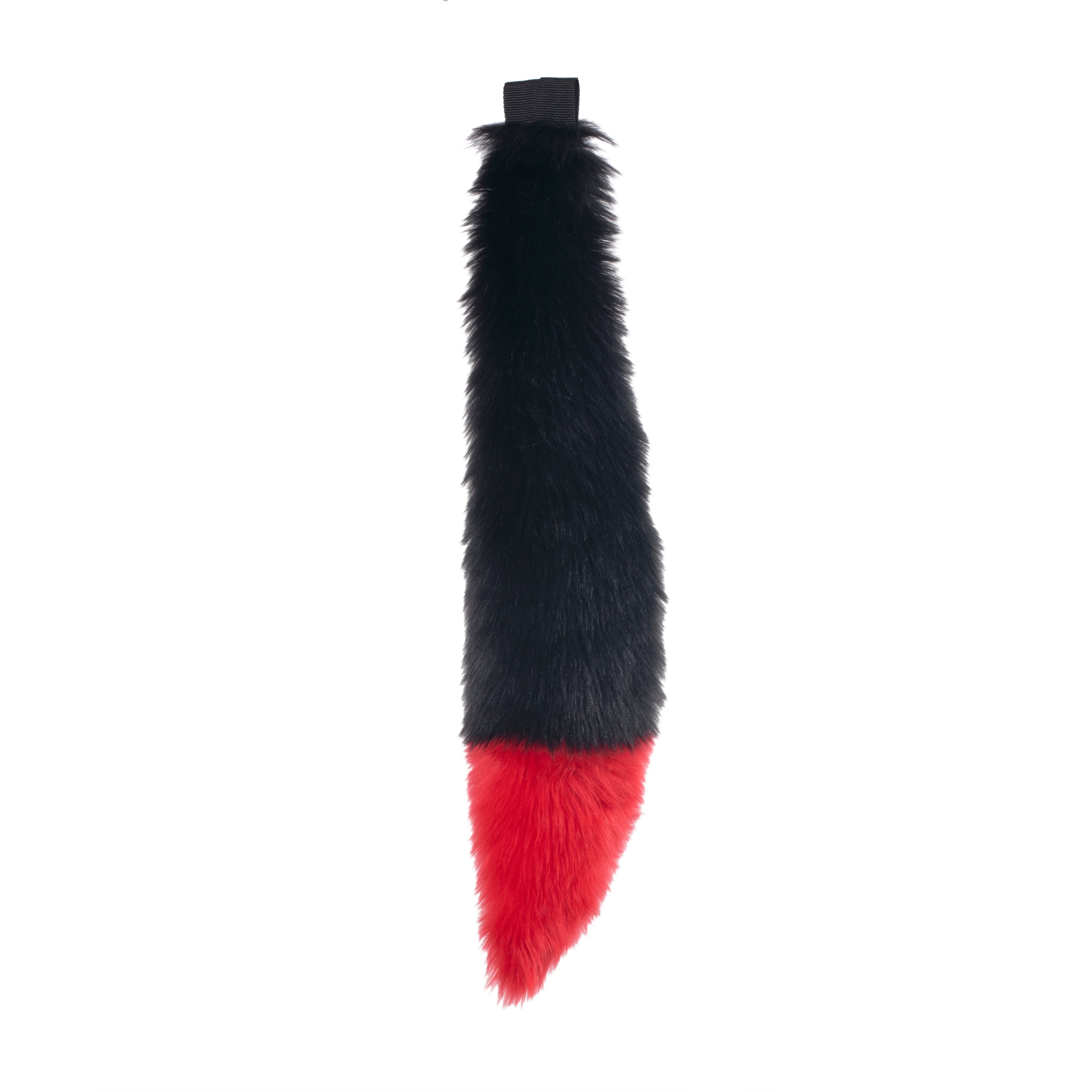 red canine Yip Tip Full Size Fox Tail - Pawstar Pawstar Tails 