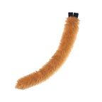 butterscotch brown tan Pawstar classic original faux fur kitty cat costume tail for cosplay and partial furry fursuits. Unisex adult halloween costume.