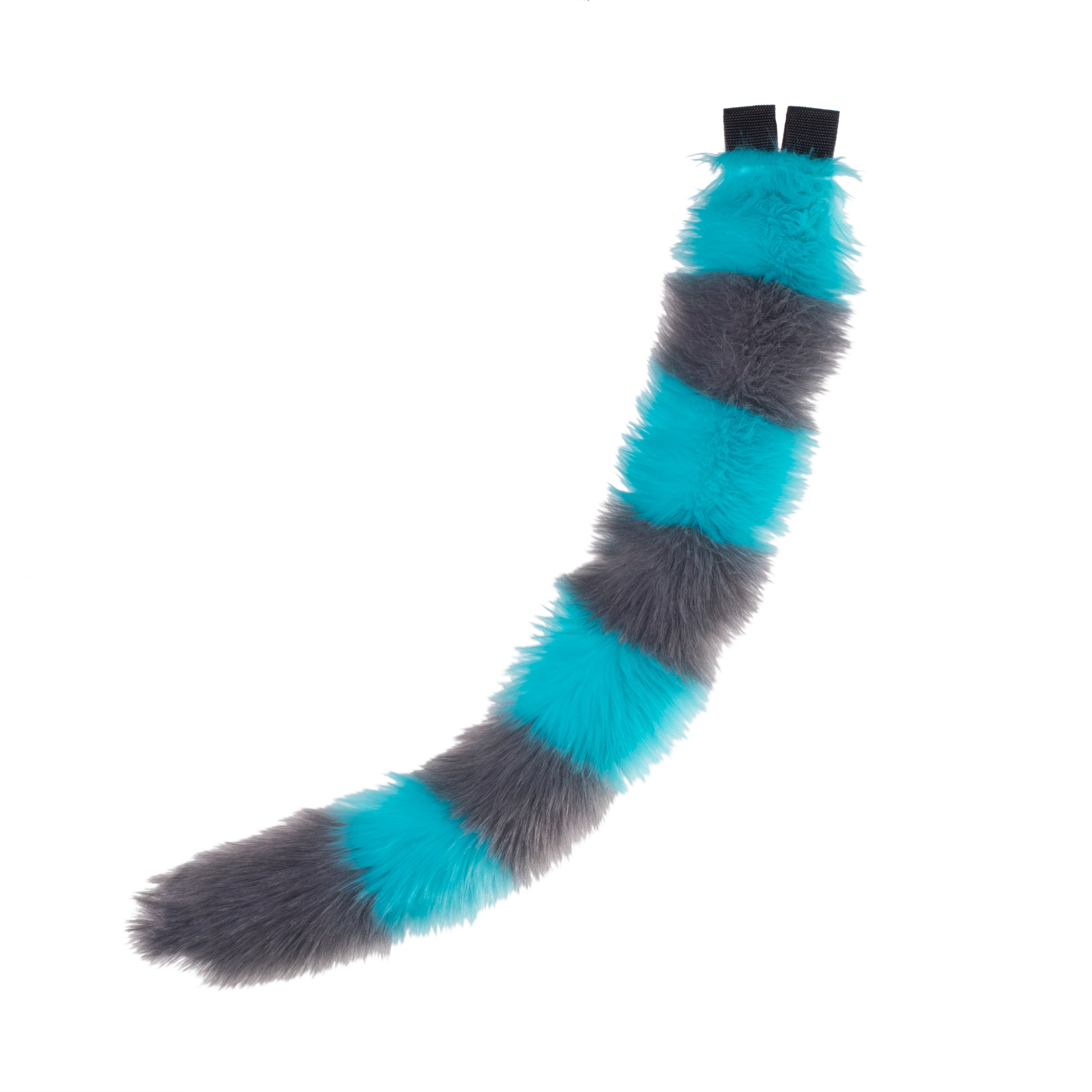 Pawstar Cheshire Striped Kitty Tail alice in wonderland furry fluffy partial fursuit halloween costume or cosplay accessory