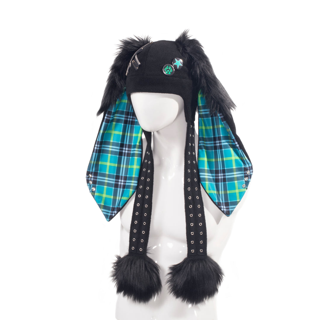Pin Punx MEGA Puffet Bunny Hat - Pawstar Pawstar Fleece Hats bunny, cosplay, costume, furry, hat, ship-15, ship-15day